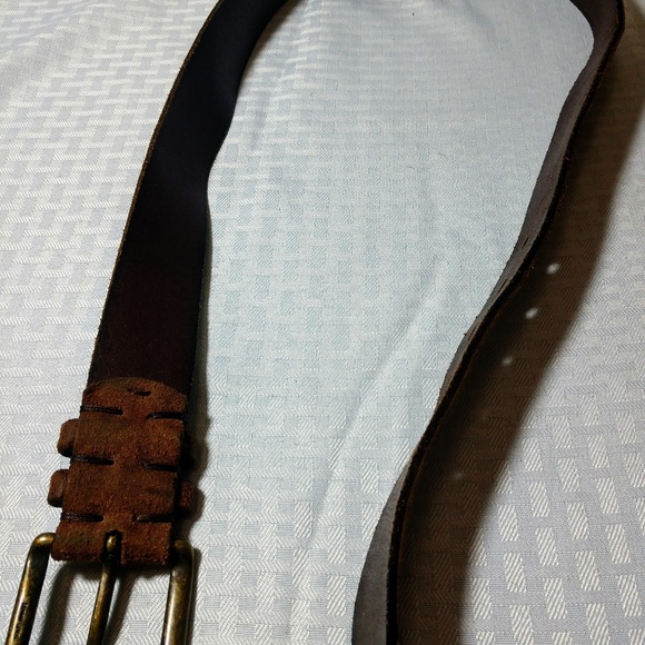 Levis Split Leather Belt w/ Brass Buckle - Picture 8 of 8